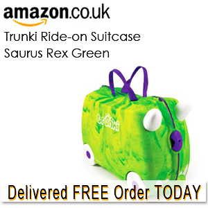 Trunki Ride-on Suitcase Saurus Rex Green